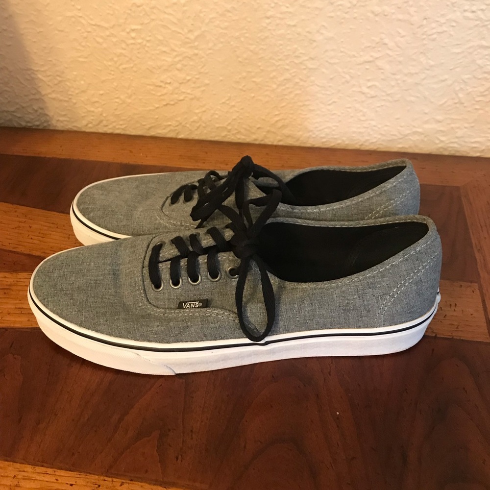 Black and grey vans worn 4 times